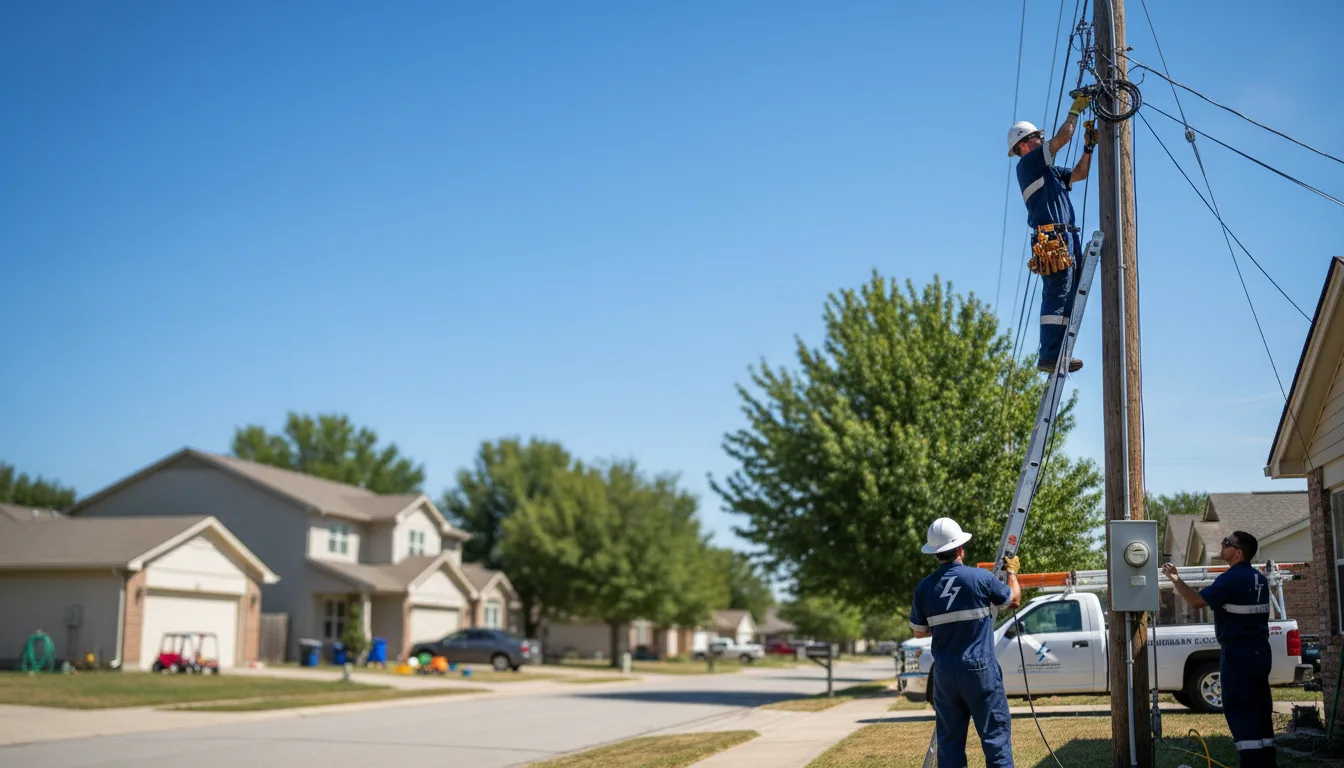 Residential electrician providing installation services in Novinger, MO